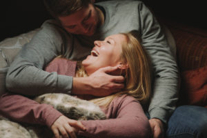 Young couple indoors Young couple indoors